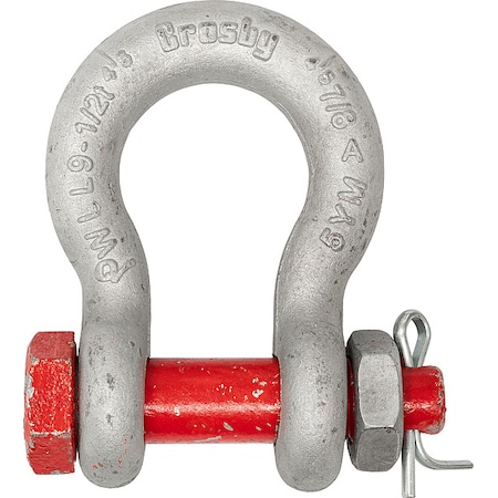Crosby Anchor Shackle, 14,000 lb, Alloy Steel 1021047