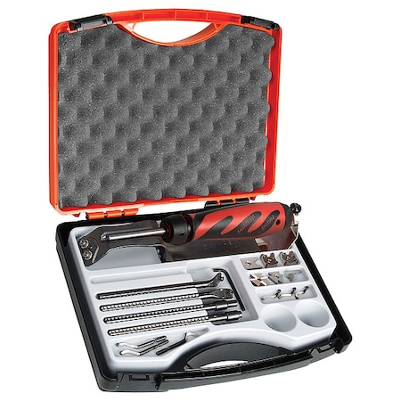 Shaviv Deburring Tool Kit, Black/Orange 154-00038