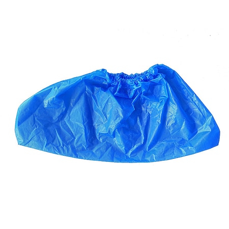 Condor Disposable Shoe Covers, Polyethylene, Blue, Slip Resistant Sole: No , XL 817J85