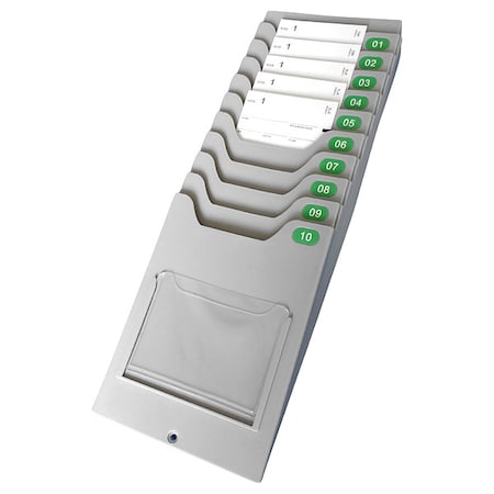 Amano Time Card Rack, GRAY, 16.14in H TCR-100000