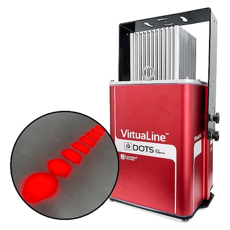 Laserglow Technologies Fixed Image Projector, Line of Dots, 10 in W, 17 in H, Wall/Ceiling HVDR811XX