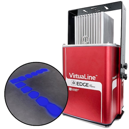 Laserglow Technologies Fixed Image Projector, Chevron Pattern Dots, 10 in W, 17 in H, Wall/Ceiling HVEB811XX