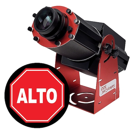 Laserglow Technologies Fixed Image Projector, Alto, 9 in W, 34 in H, Wall/Ceiling HSV3F122X