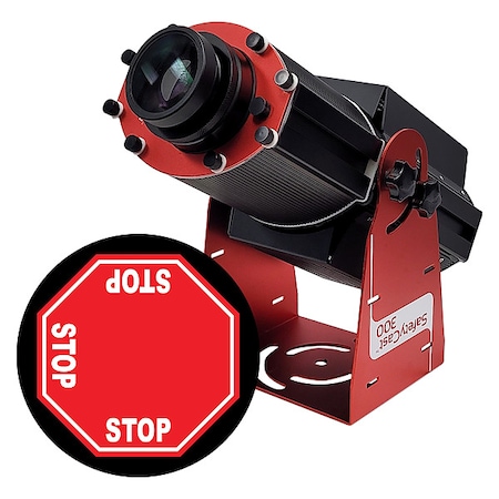 Laserglow Technologies Fixed Image Projector, 3 Way Stop, 9 in W, 34 in H, Wall/Ceiling HSV3F206X