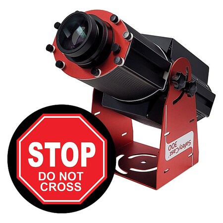 Laserglow Technologies Fixed Image Projector, Stop Do Not Cross, 9 in W, 34 in H, Wall/Ceiling HSV3F128X