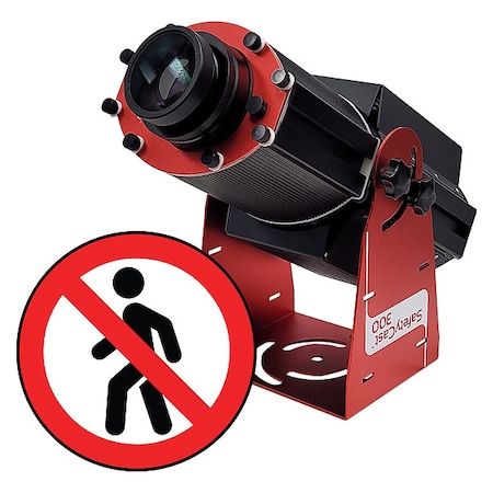 Laserglow Technologies Fixed Image Projector, No Pedestrian, 9 in W, 34 in H, Wall/Ceiling HSV3F212X