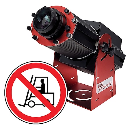 Laserglow Technologies Fixed Image Projector, No Forklift, 9 in W, 34 in H, Wall/Ceiling HSV3F214X