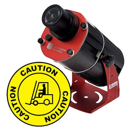Laserglow Technologies Fixed Image Projector, Forklift Caution, 6 in W, 18 in H, Wall/Ceiling HSV8F065X