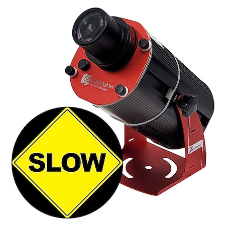 Laserglow Technologies Fixed Image Projector, Slow, 6 in W, 18 in H, Wall/Ceiling HSV8F209X