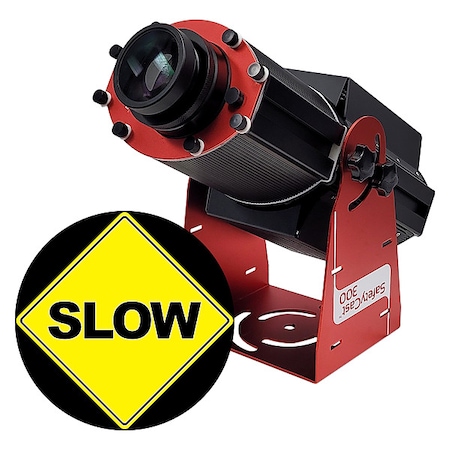 Laserglow Technologies Fixed Image Projector, Slow, 9 in W, 34 in H, Wall/Ceiling HSV3F210X