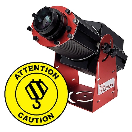 Laserglow Technologies Fixed Image Projector, Crane Attention / Caution, 9 in W, 34 in H, Wall/Ceiling HSV3F103X