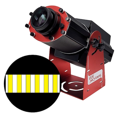 Laserglow Technologies Fixed Image Projector, White & Yellow Zebra Cross, 9 in W, 34 in H, Wall/Ceiling HSV3H061X
