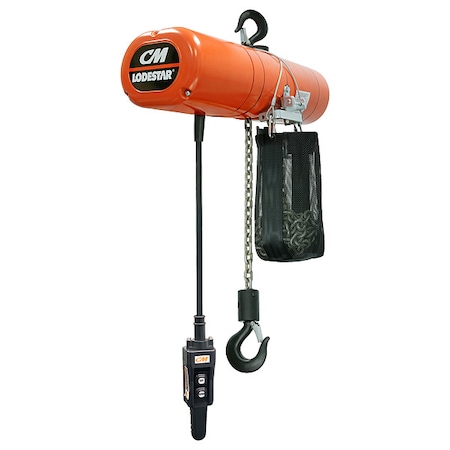 Cm Electric Chain Hoist, 2000 lb cap. 4222NH