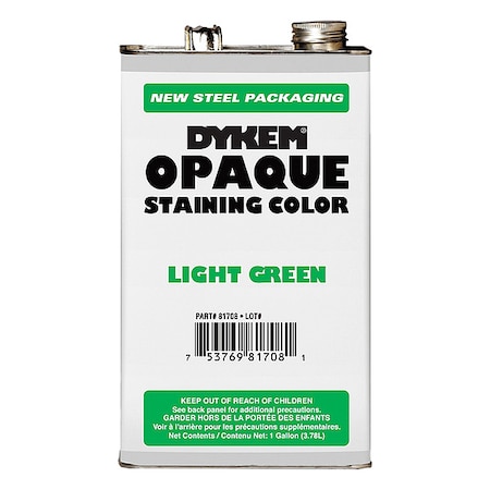 Dykem Opaque Staining Color, Gallon, Lite Green 81708
