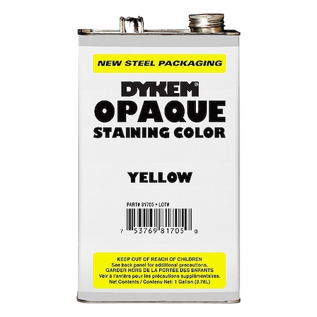Dykem Opaque Staining Color, Gallon, Yellow 81705