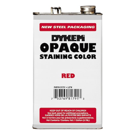 Dykem Opaque Staining Color, Gallon, Red 81791