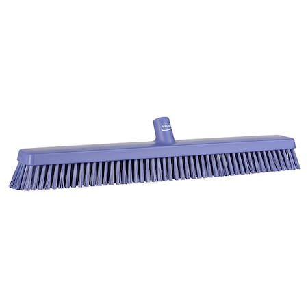 Remco 24 in Sweep Face Broom Head, Soft/Stiff Combination, Purple 31958
