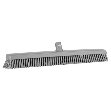 Remco 24 in Sweep Face Broom Head, Soft/Stiff Combination, Gray 319588