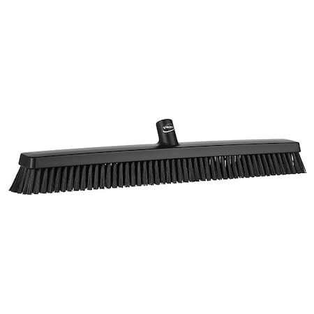 Remco 24 in Sweep Face Broom Head, Soft/Stiff Combination, Black 31959