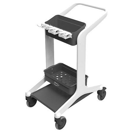 Remco Janitorial Cart, Swivel, White, PPP, 23.4 lb 57005