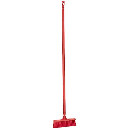 Remco 12 in Sweep Face Push Broom, Medium, Red 31664/29624