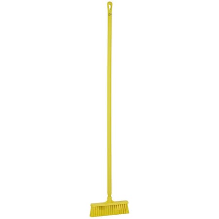 Remco 12 in Sweep Face Push Broom, Medium, Yellow 31666/29626