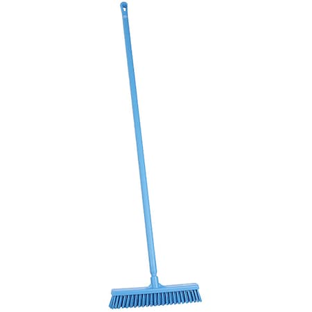 Remco 16 in Sweep Face Push Broom, Soft/Stiff Combination, Blue 31743/29623