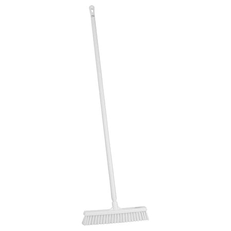 Remco 16 in Sweep Face Push Broom, Soft/Stiff Combination, White 31745/29625