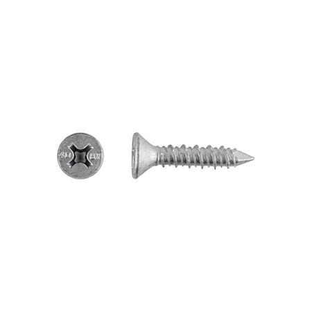 Tapcon Screw Anchor, 3/16 in Dia., Flat, 1 3/4 in L, Stainless Steel Climaseal, 100 PK 3418907
