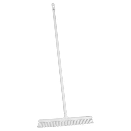 Remco 24 in Sweep Face Push Broom, Soft/Stiff Combination, White 31945/29625