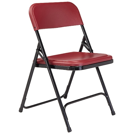 National Public Seating Folding Chair, Plastic, 29-1/2in H, PK4 818