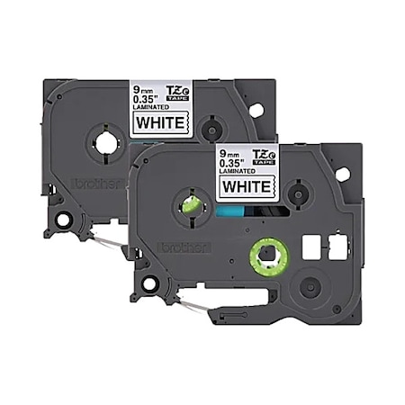 Brother Label/RibbonCartridge, White, 23/64inW TZE2212PKG