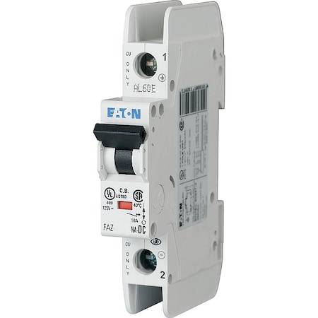 IEC Miniature Circuit Breaker FAZNA Series 3A 1 Pole Not Rated 10kA at 277480V AC C Curve