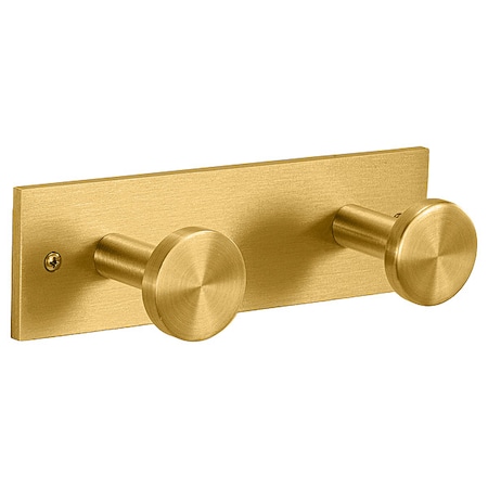 Glaro Garment Hook Rack, 8 1/2 in W, Aluminum D2-BE