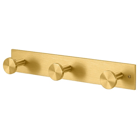 Glaro Garment Hook Rack, 16 in W, Aluminum D3-BE