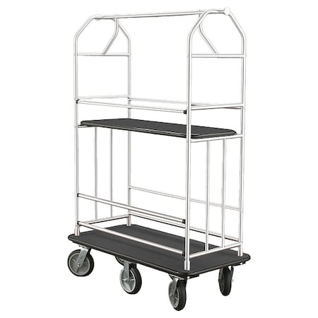 Glaro Bellman Cart, Black, 49 in L 5648-SA