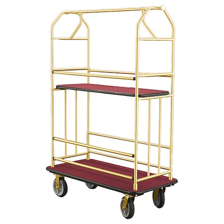 Glaro Bellman Cart, Red, 49 in L 5448-BE