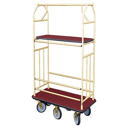 Glaro Bellman Cart, Red, 41 in L 5460-BE