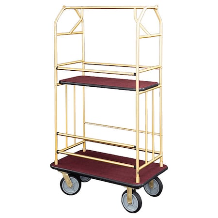 Glaro Bellman Cart, Red, 41 in L 5440-BE