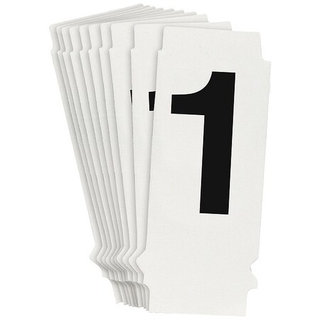 Brady NumberLabel, 1-3/4inH, 5/8inW, PK10 8200P-1