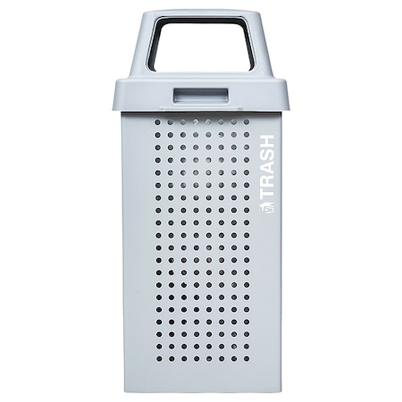 Tough Guy Trash Can, Galvannealed Steel, Steel 821X64