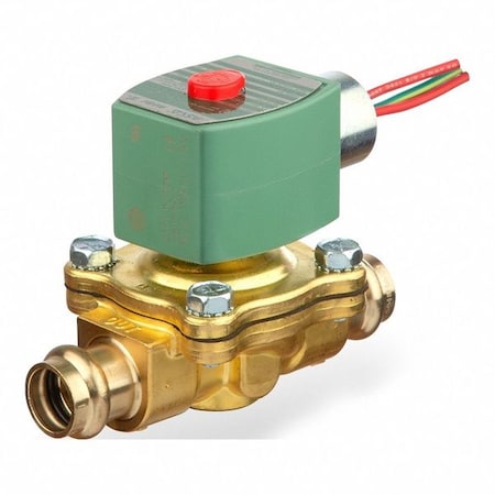 Asco Solenoid Valve, 2-Way, 2-Position, Normally Closed, 1/2 in Pipe Size, 110V AC, 120V AC, High Flow K210G002LFXP 120/60,110/50