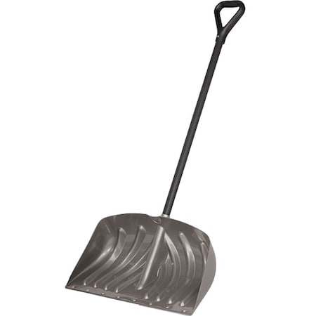Zoro Select Snow Shovel, 24 in W x Steel Blade, 37 in L Steel Handle SC2450