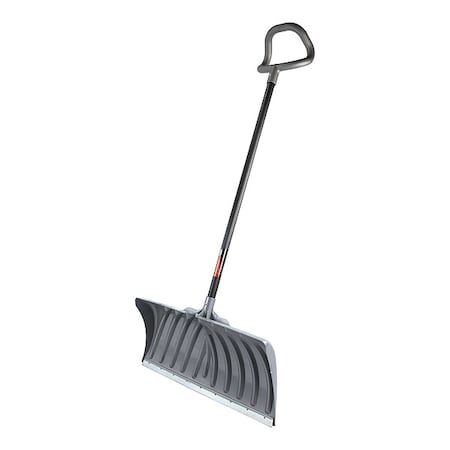 Zoro Select Snow Shovel, 27 in W x Steel Blade, 44 in L Steel Handle SPE2750