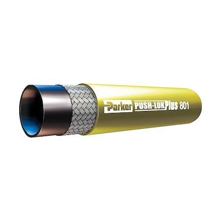Parker Hydraulic Hose, 5/8" I.D, 10 ft. L 801-10-YEL-010