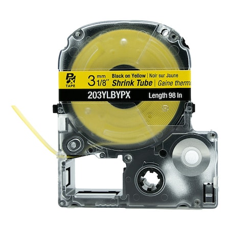 Epson Sleeve Label, Yellow, Polyolefin, 1/8 in W 203YLBYPX