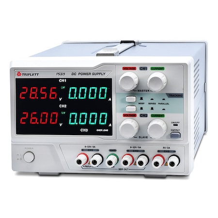 Triplett Triple Output DC Power Supply, 32 V Ring PS325