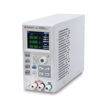 Triplett DC Power Supply, LCD Ring, 100 W, 10" D PS605