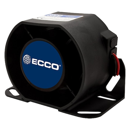 Ecco Back Up Alarm, Black, 4-13/64" H 840N