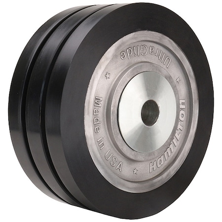 Hamilton Caster Wheel, 8"dia, 4,960 lb, Black W-830-SWF70D-3/4
